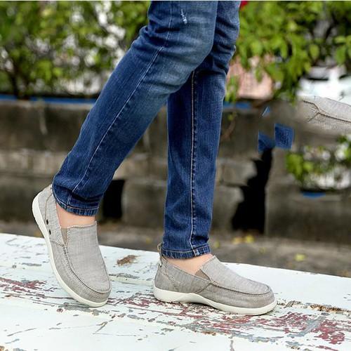 (Cao cấp) Giày lười nam cross walu chambray xuất xịn, giày cross nam vải - Cross house | BigBuy360 - bigbuy360.vn