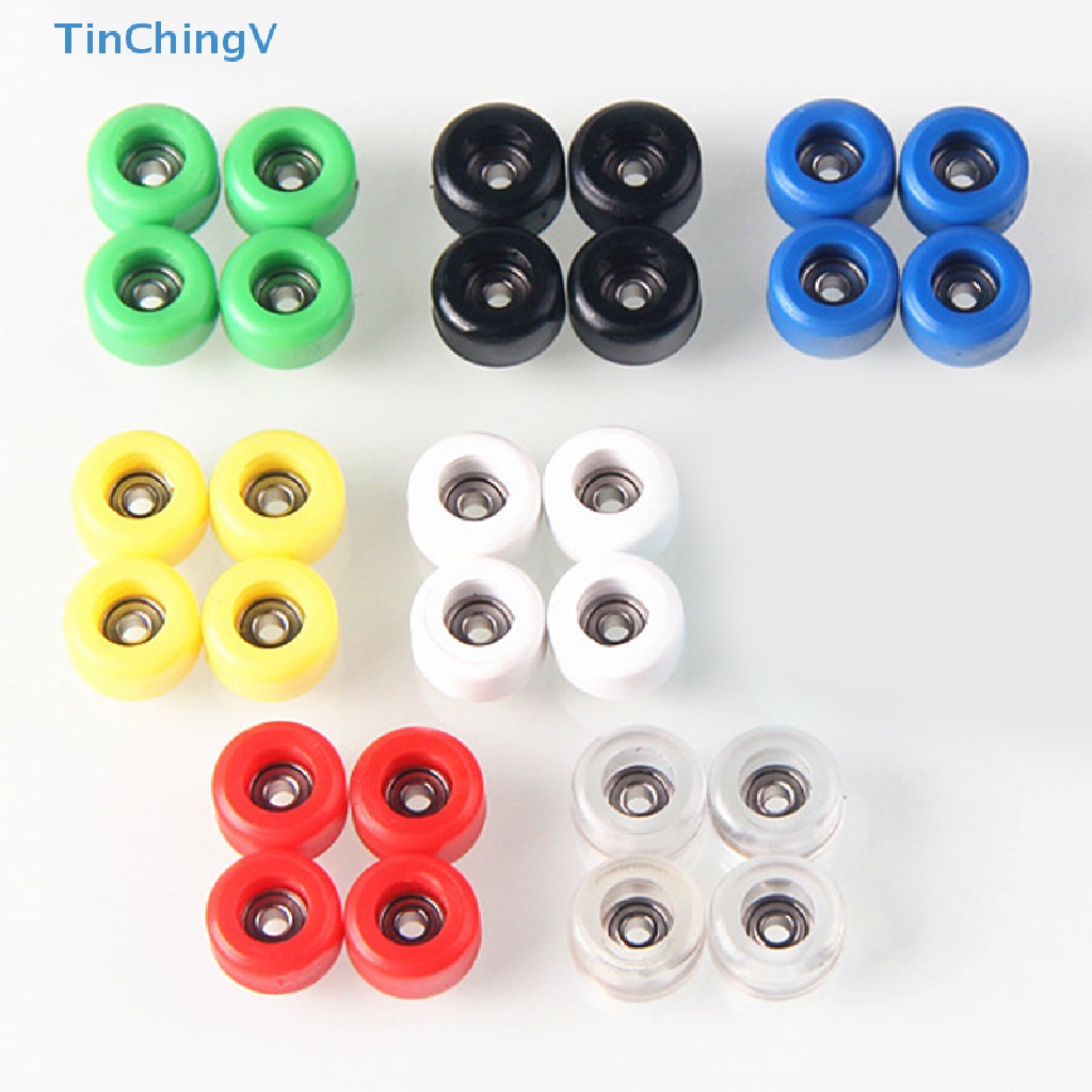 Bộ 4 Vòng Bi CNC Bằng PU + Kim Loại Chuyên Dụng Cho Ván Trượt Ngón Tay