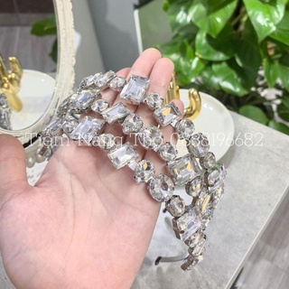 Bờm cài tóc đá trắng - Tiệm Nàng Thơ