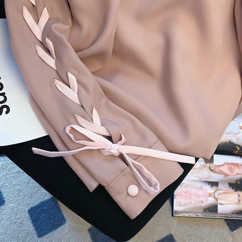 Áo Sơ Mi Tay Dài Thắt Nơ Phong Cách Phương Tây Thời Trang Mùa Thu Mới Dành Cho Nữ