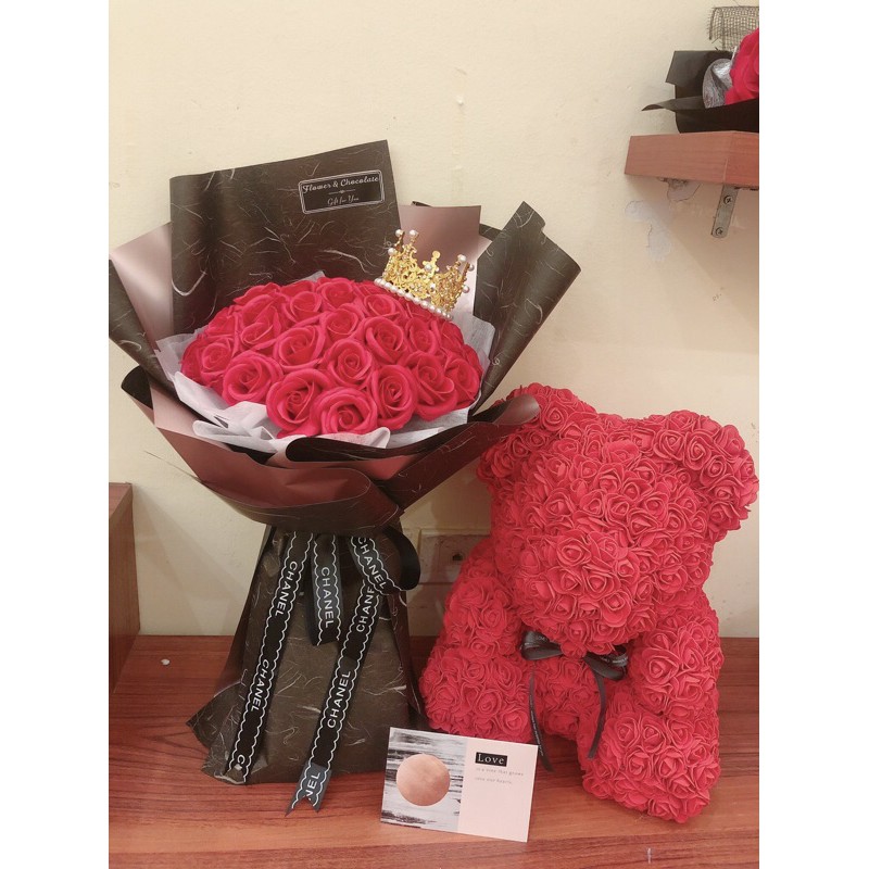 Hoa sáp đỏ Valentine, hoa sáp sinh nhật, hoa sáp đẹp