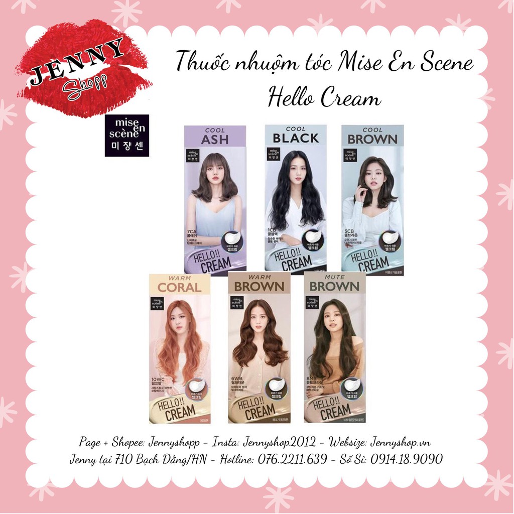 Thuốc Nhuộm Tóc Mise En Scene Hello Cream Personal Hair Color