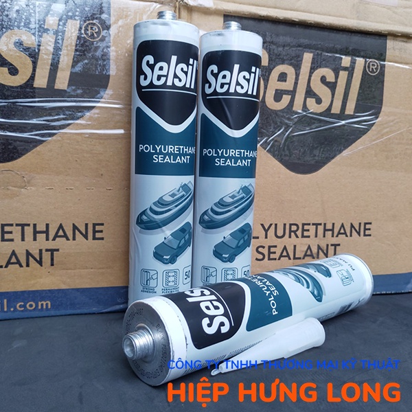 Keo Selsil PU 50 Dán Kính Ô Tô Xe Cơ Giới Hồ Cá Thùng Xe Tải Inox Mặt Đá Granite