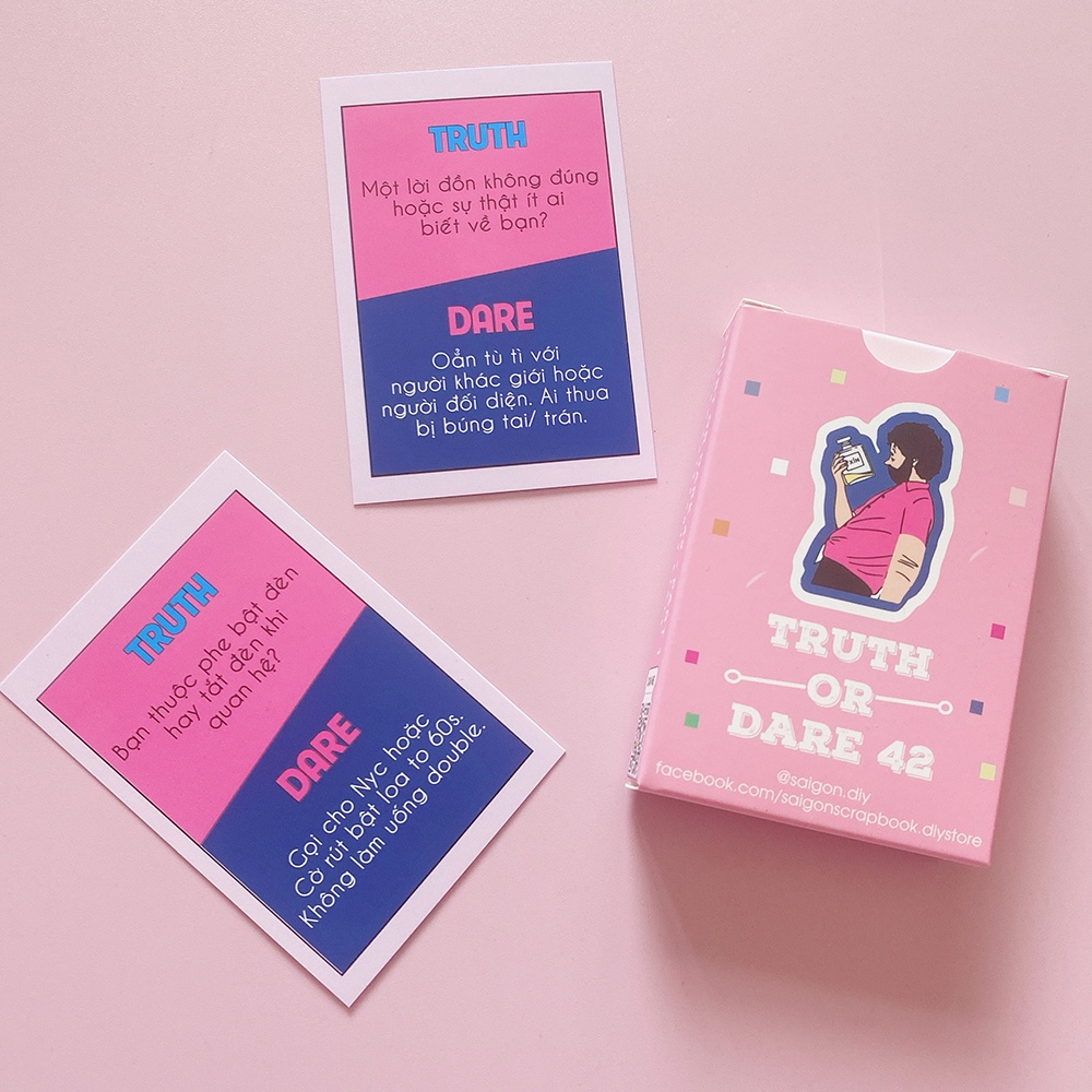 Bộ Bài Drinking Game Truth Or Dare 42 Lá Hot Trend Uống Rượu Bia Đi Nhậu Thử Thách Hay Khuấy Động Tụ Tập Bạn Bè TD42L