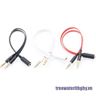 1 Cái Giắc Cắm Chữ Y 3.5 mm Chia 2 Đầu Đực Sang 1 Đầu Cái