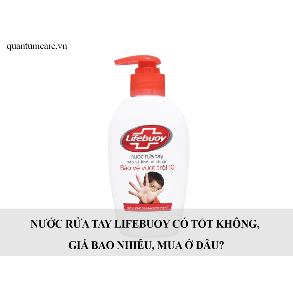 Nước rửa tay Lifebuoy bảo vệ vượt trội 180g