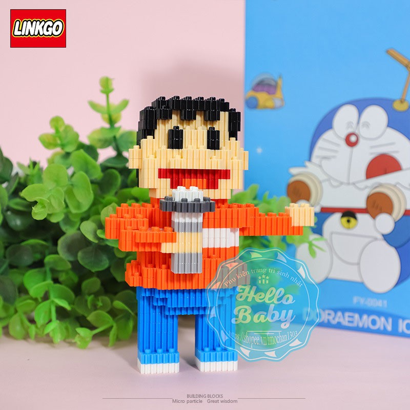 Combo 6 nhân vật xếp hình Doraemon và các bạn - Lego Doraemon