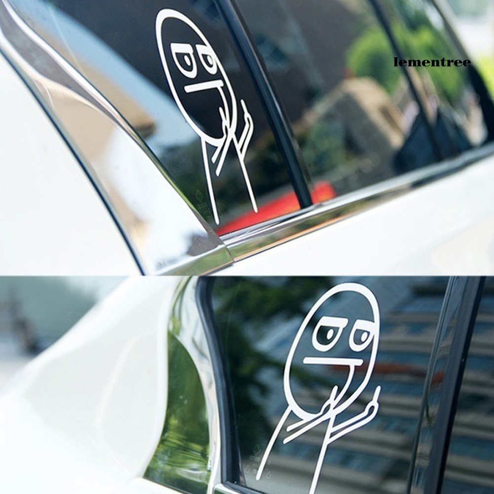 Sticker Dán Trang Trí Xe Hơi Họa Tiết Hoạt Hình Vui Nhộn