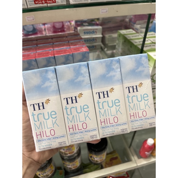 Sữa Tươi Tiệt Trùng Vị Tự Nhiên TH true MILK HILO 180 ml
