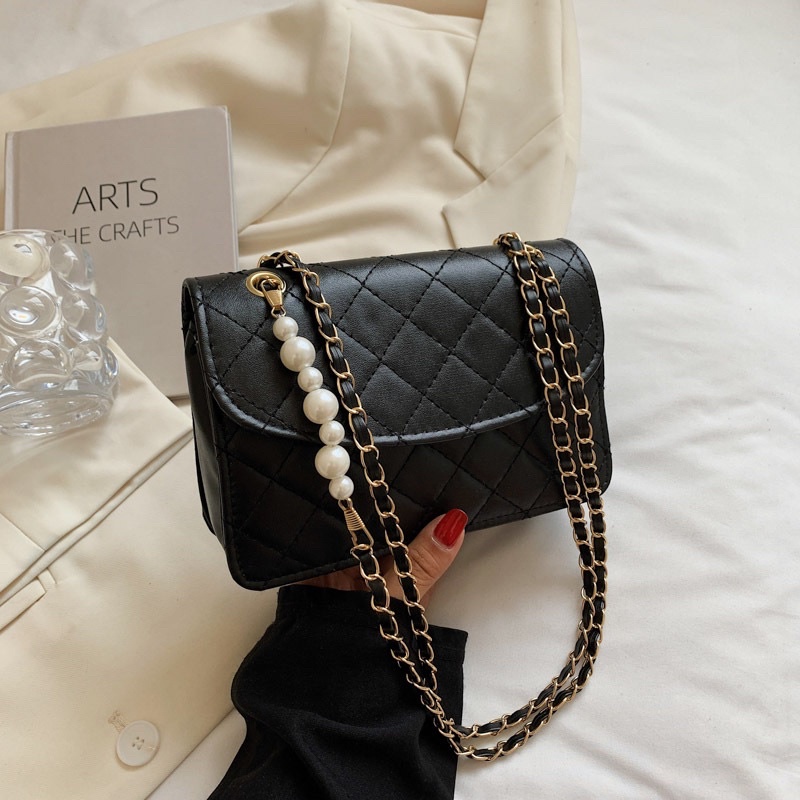 [AFF7SPP Giảm 30K đơn 150K]Túi đeo dây đính hạt trân châu cao cấp sang chảnh cho nữ [Bel56]