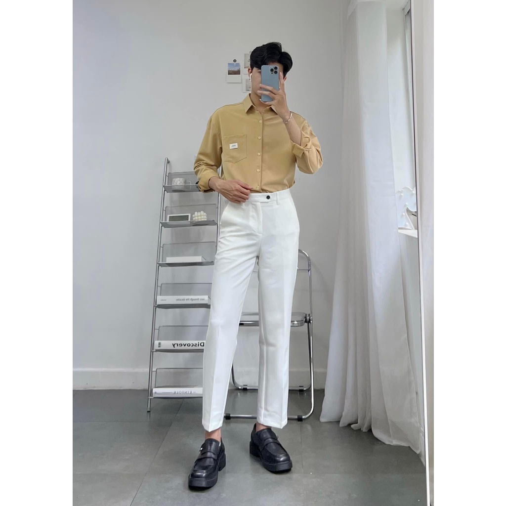 Quần Tây Nam Hàn Quốc QCK007 ( 3 màu: Trắng, Đen, Kem )