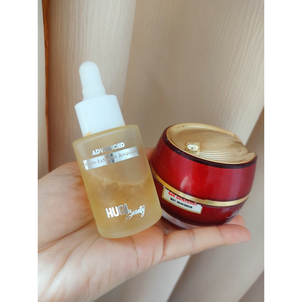 Bộ Đôi Dưỡng Trắng Chuyên Sâu - Căng Bóng & Se Khít Chân Lông Chính Hãng HuGi [2 sản phẩm] | BigBuy360 - bigbuy360.vn