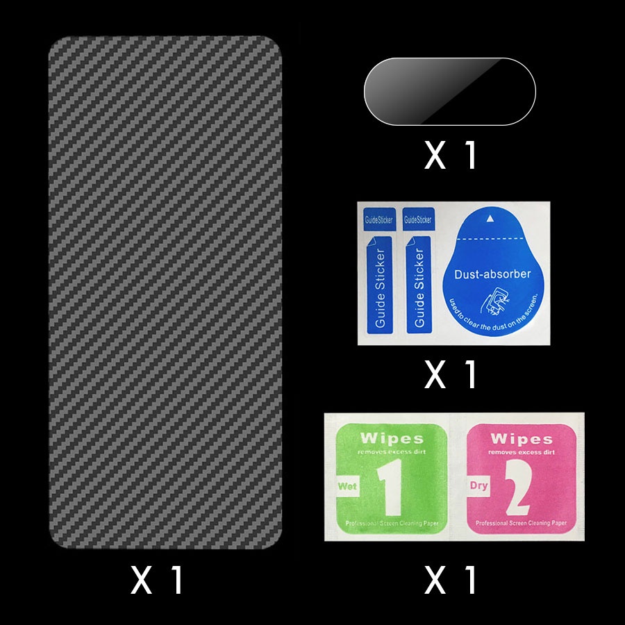 Miếng dán bảo vệ mặt sau và camera cho Xiaomi Mi 10T 11T Poco X3 NFC X4 F3 M3 Redmi Note 8 9 10 11 Pro 11S 10s 9s