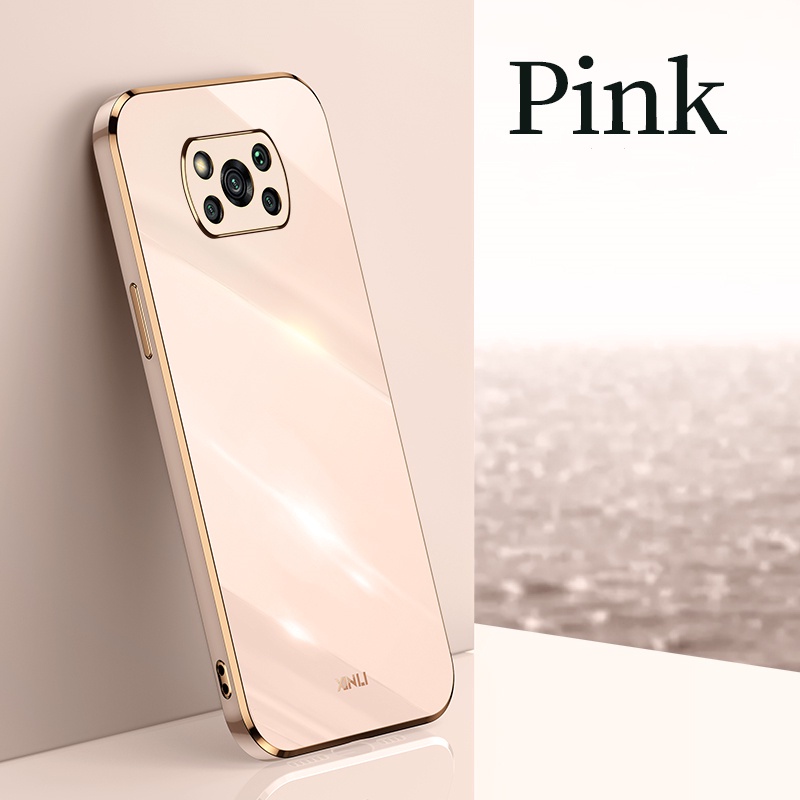 Ốp Điện Thoại Dẻo Mạ Viền 6D Sang Trọng Cho Xiaomi Poco X3 GT X3Pro NFC M3 Pro F3 Mi 11 Lite 11T