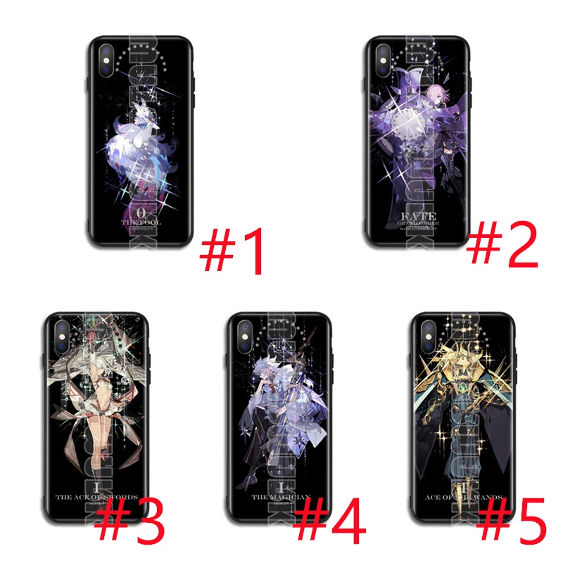 Ốp điện thoại bằng nhựa mềm viền đen hình fate fgo Grand Order Saber cho IPHONE 4 4S 5 5S 5C 6 6S Plus XR