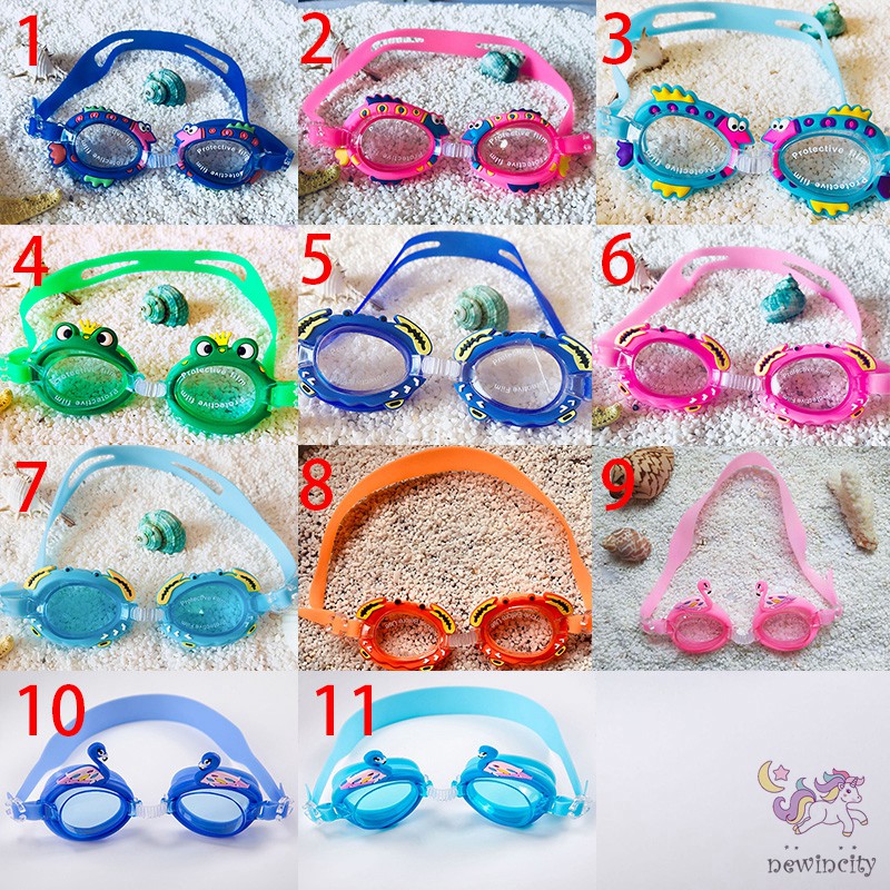 Kính Bơi Chống Sương Mù In Hình Hoạt Hình Cho Bé