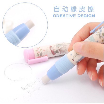 Tẩy Chì Dạng Thỏi Bấm LanTu Gôm Tẩy Bấm Vỏ Nhựa Tẩy Siêu Sạch