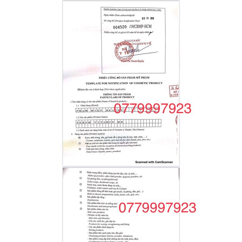 SERUM VITAMIN HD PHẠM ĐIỆP