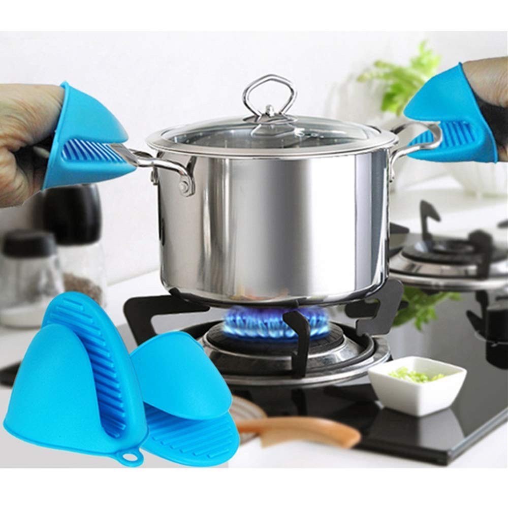 [Mã LIFE1003ALL giảm 10% đơn 50K] Set 2 miếng kẹp nhấc nồi chống nóng silicon tiện dụng