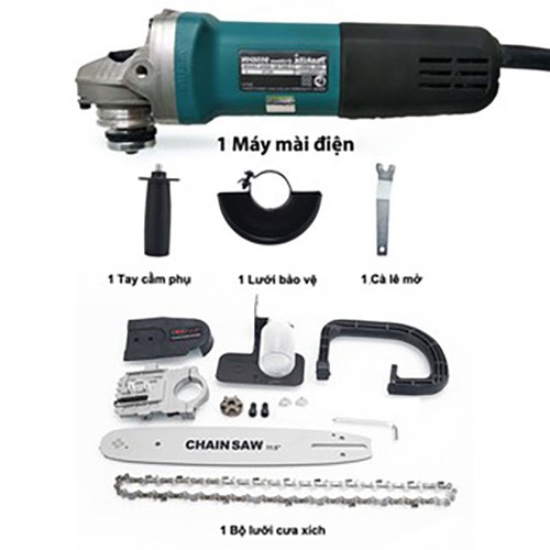 MUA 1 ĐƯỢC 2 – MUA MÁY MÀI MAKITA 9556 TẶNG NGAY LƯỠI CƯA XÍCH GẮN MÁY MÀI CHAIN SAW – BIẾN MÁY MÀI THÀNH MÁY CƯA