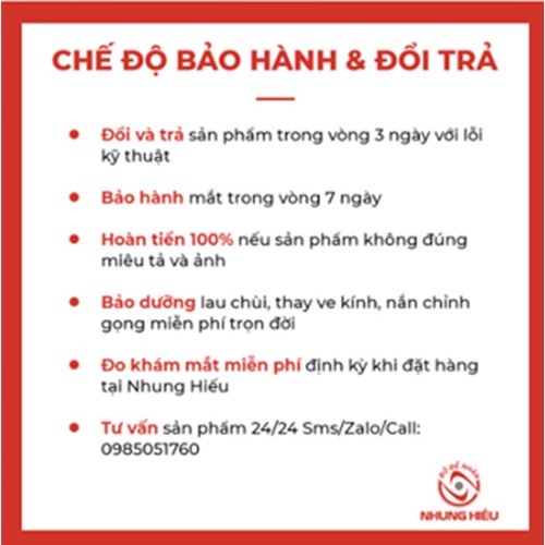 Tròng kính mỏng NHUNG HIẾU MIHAN 1.61 chống ánh sáng xanh, tia UV, phản quang, chống lóa