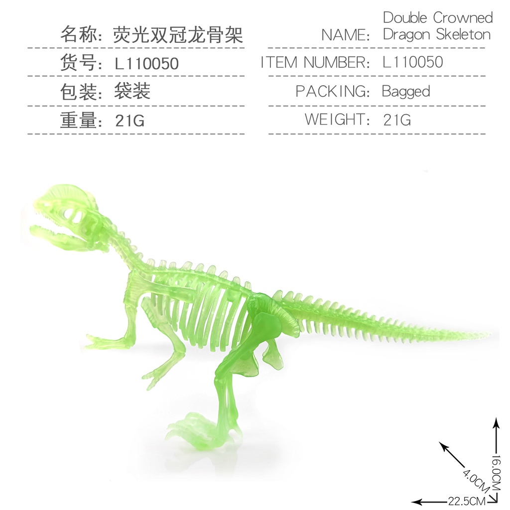 Bộ Xương Khủng Long Đồ Chơi Dạ Quang Cho Bé