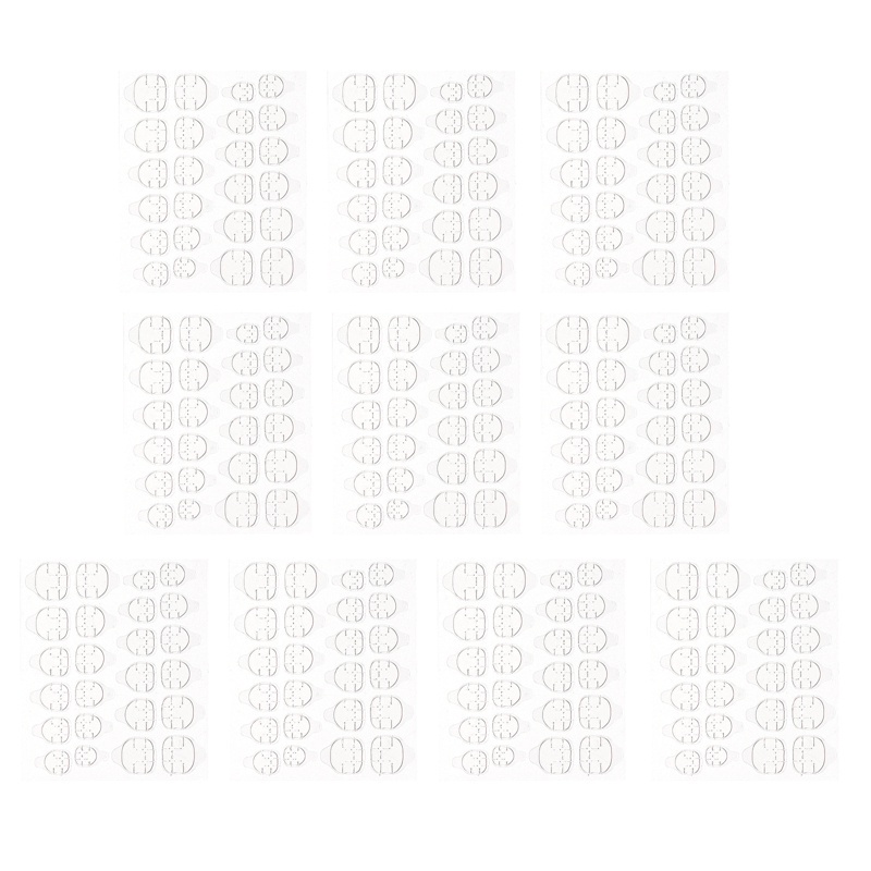 [Hàng mới về] Bộ 240 Miếng Keo Dán Hai Mặt Trong Suốt Tiện Dụng Để Trang Trí Móng Tay