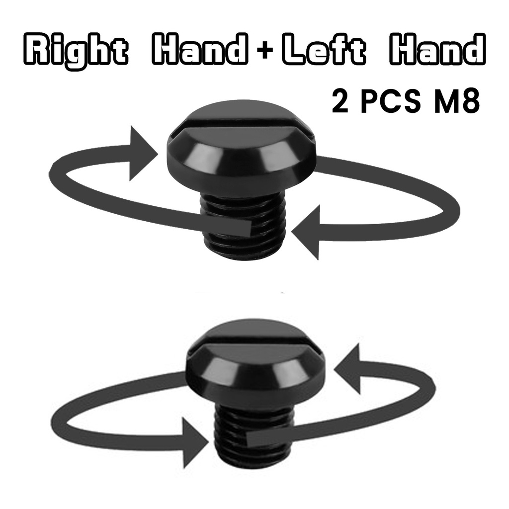 Set 2 Phích Cắm Tráng Gương M8 / M10 X1.25 Bằng Hợp Kim Cho BMW Suzuki Honda Kawasaki Nmax V1 V2 Aerox Ninja