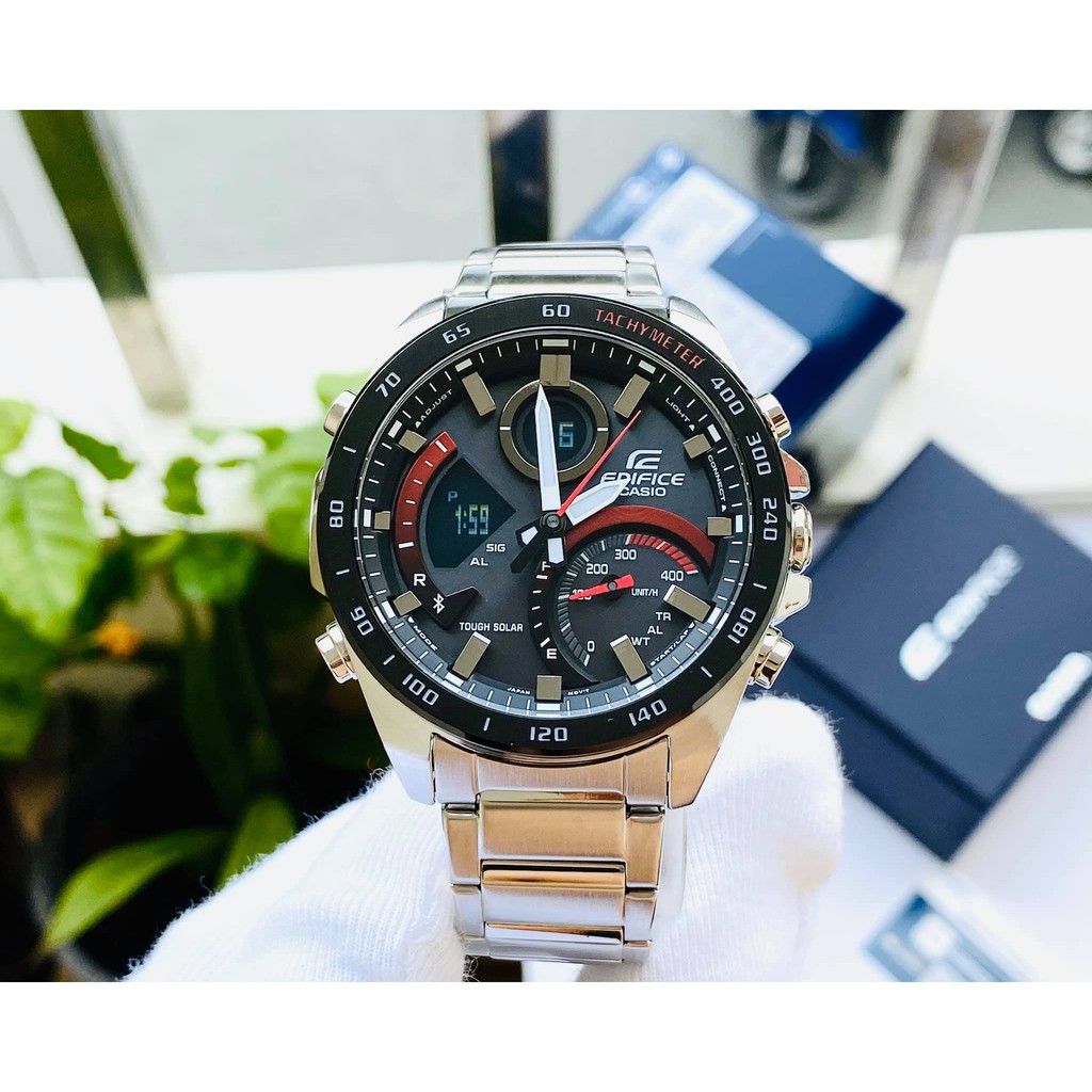 Đồng hồ nam Casio Edifice ECB-900DB-1ADR CHÍNH HÃNG - Bluetooth | Năng lượng mặt trời | ECB-900DB-1A