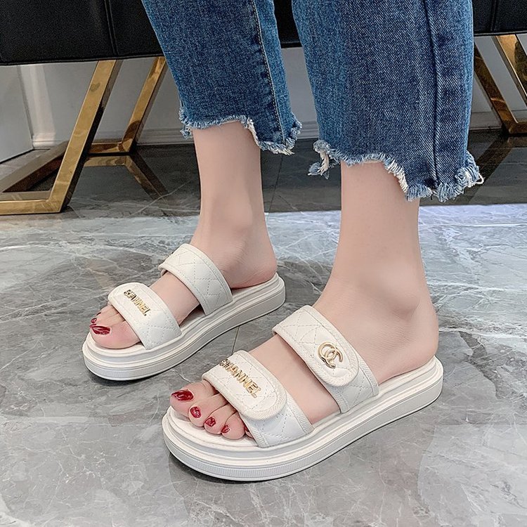 [ Mã 66CBSALE giảm 30K đơn 200K] Xăng đan Đế Bằng Mũi Tròn Thời Trang Cho Nữ | BigBuy360 - bigbuy360.vn