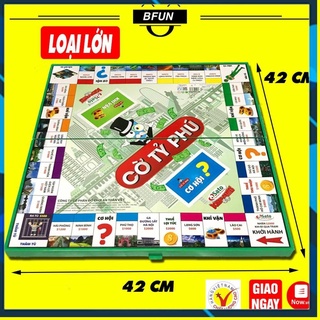 Bộ cờ tỷ phú sato xịn - trò chơi bàn cờ tỉ phú monopoly việt nam nhựa abs cao cấp - đồ chơi trẻ em bfun