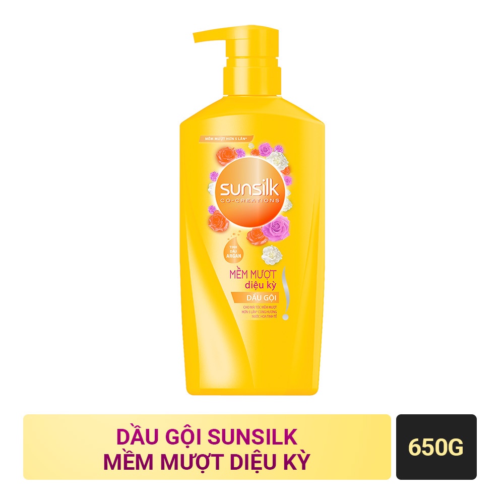 Dầu gội Sunsilk mềm mượt diệu kì 650g