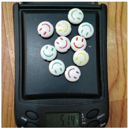 10 viên mặt cười tròn 14mm