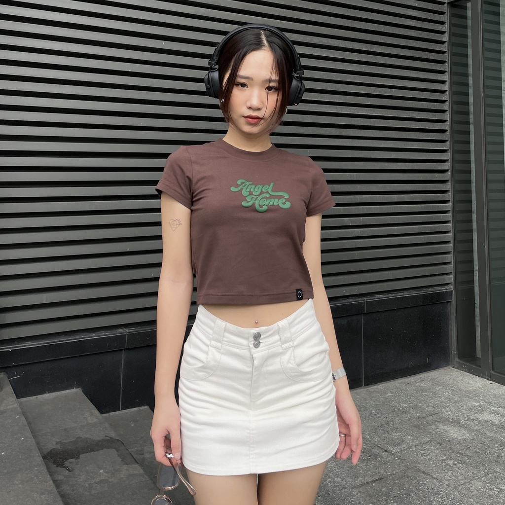 Áo Croptop PRADIES Embossed