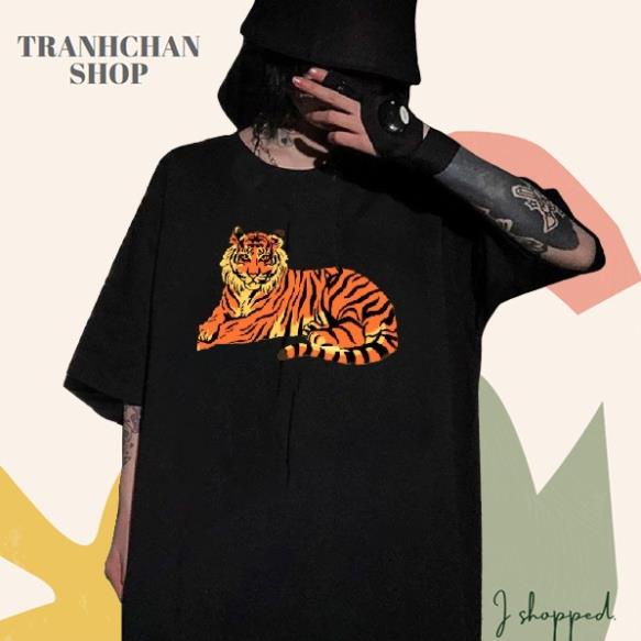 Áo Thun Gia Đình Đón Tết Âm Lịch Hình Con Hổ Đang Nằm TRANHCHAN Giá Xưởng TIG202112080 !