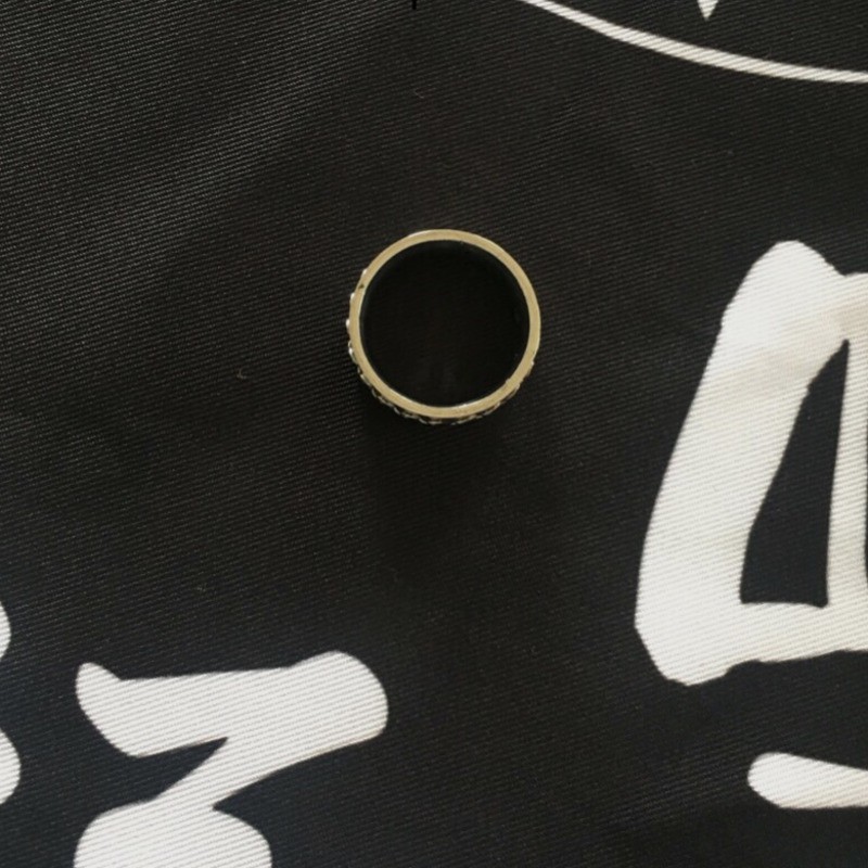 Nhẫn Thép Titan Kiểu Dáng Đơn Giản Phong Cách Hip Hop Retro