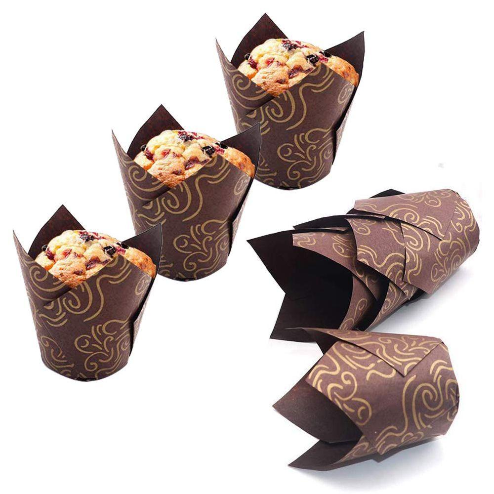 AUGUSTINA Set 50 Đế Lót Bánh Cupcake Chống Thấm Dầu