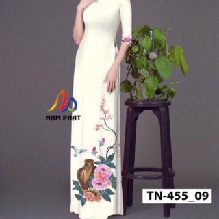 Vải tơ ý và lụa lạnh ,in 3D