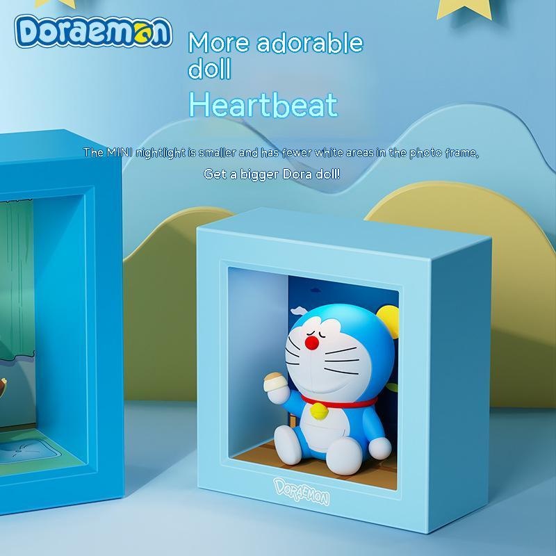 Mới Doraemon Khung ảnh nhỏ Đèn ngủ Đèn ngủ Đèn ngủ Phim hoạt hình Búp bê Trang trí Khí quyển Ánh sáng Quà tặng sinh nhật