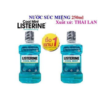 Combo 2 chai nước súc miệng diệt khuẩn Listerine Thái Lan 250/250ml