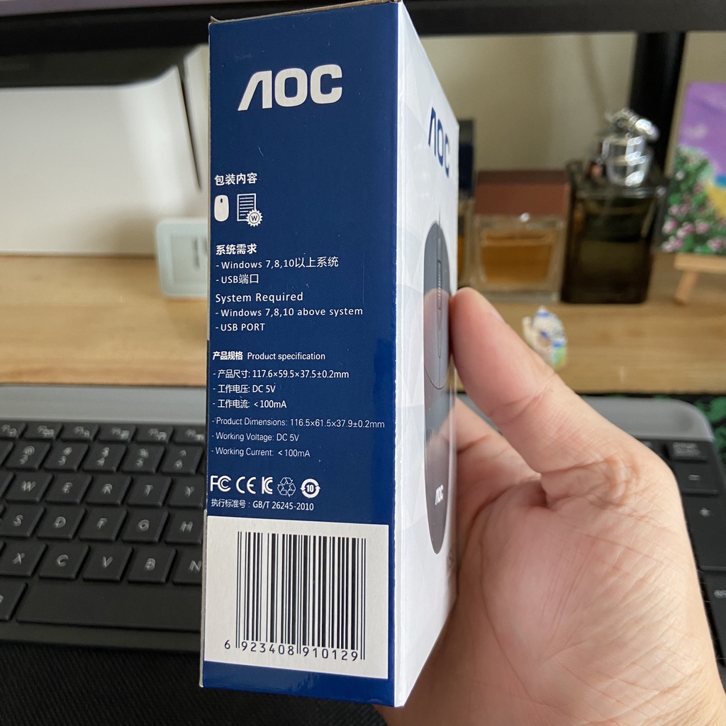 [GIAO HÀNG NHANH] Chuột văn phòng giá rẻ AOC MS121 dây USB 1200 DPI