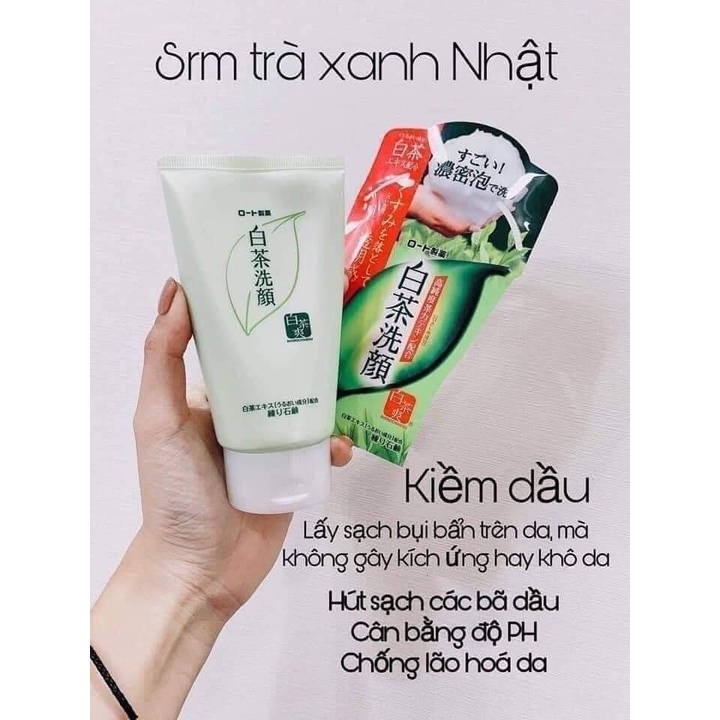 Sữa rửa mặt Shirochasou trà xanh Nhật Bản