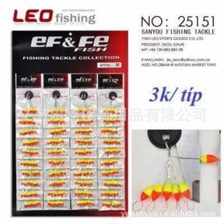 Hạt chặn phao mẫu trung vàng đỏ chỉ 3k 1 tip
