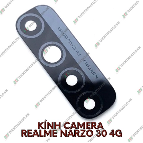 Kính camera realme narzo 30 4g kèm keo dán