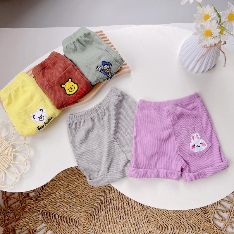 Quần short thun đùi bé trai bé gái