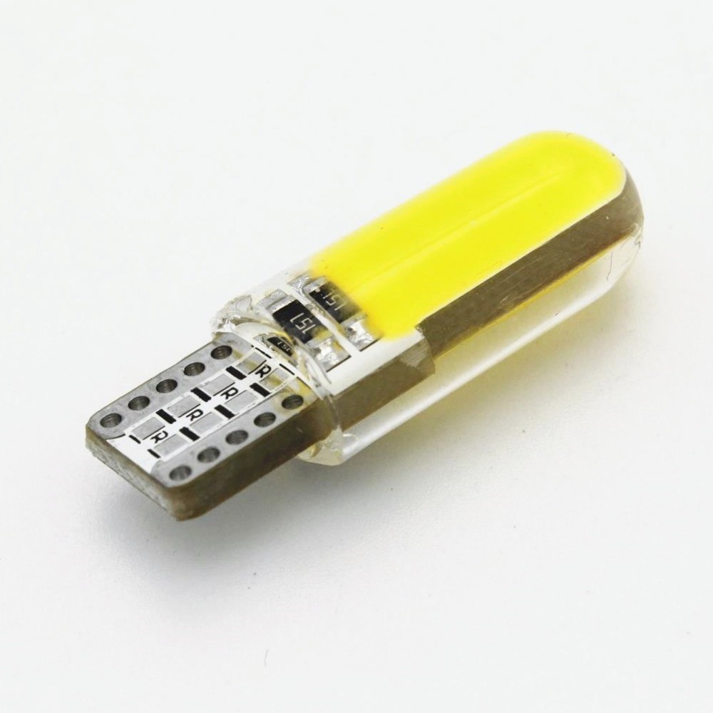 1X Bóng LED T10 đèn xi nhan, đèn ô tô chipCOB demi xe máy