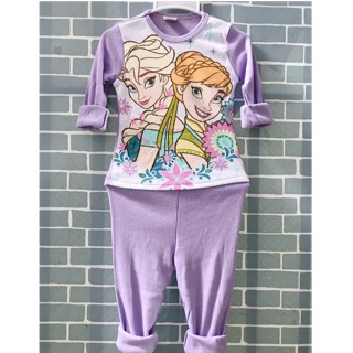 Bộ carter dài in CÔNG CHÚA ELSA bé gái 8-20kg