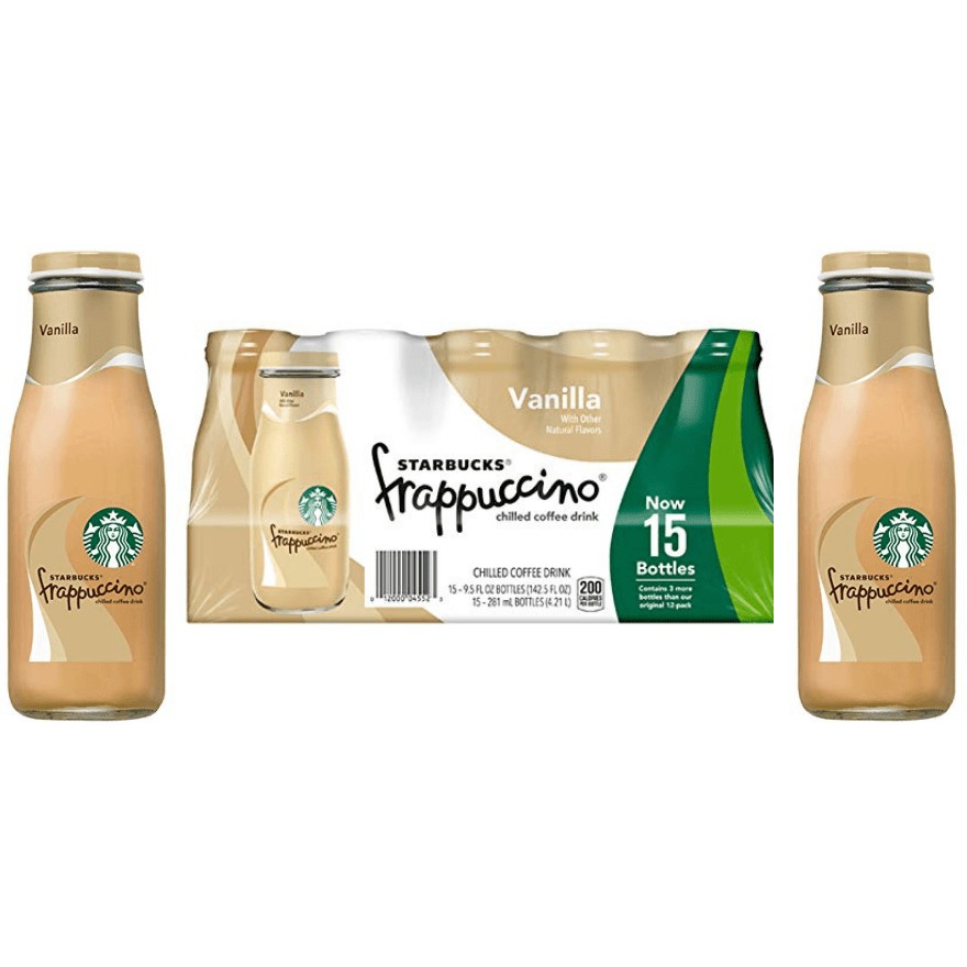 Frappuccino STARBUCKS COFFEE 281ML chai thủy tinh- Vị Coffee- Nhập khẩu Mỹ- HSD 22.09.2020