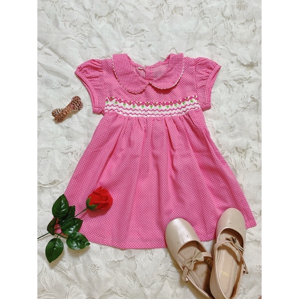 ĐẦM XÍCH MÓC THÊU TAY (SMOCKINGDRESS) THỦ CÔNG