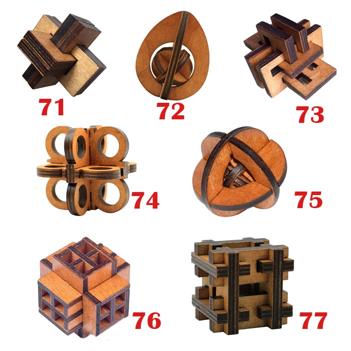 Giải đố gỗ wood puzzle GE